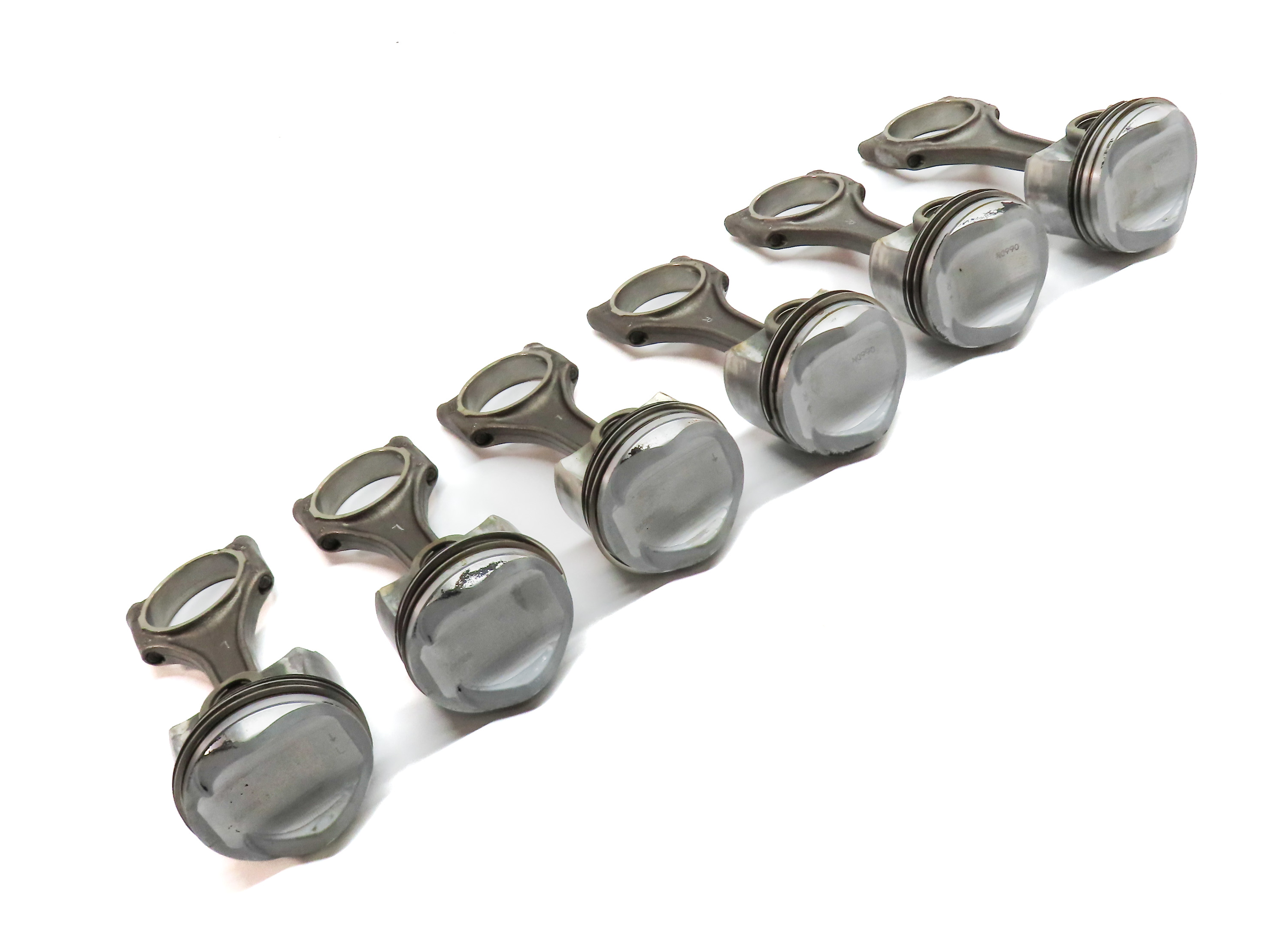 09-17 AUDI A6 A7 A8 Q5 Q7 S4 S6 Q5 TOUAREG 3.0L SUPERCHARGED ENGINE PISTON SET 6 — exact item pictured